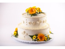 Svatební dort Gerbera 3500g