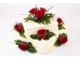 Svatební dort čtverec s růžemi 4000g