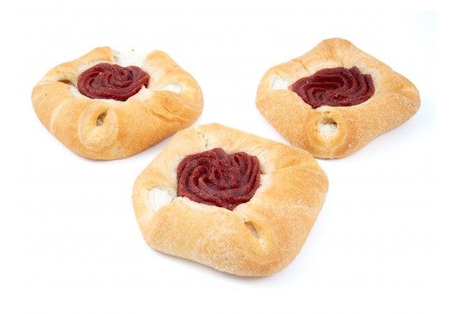 Koláček plundrový nápl. jahodovou, 130g Koláček plundrový nápl. jahodovou, 130g