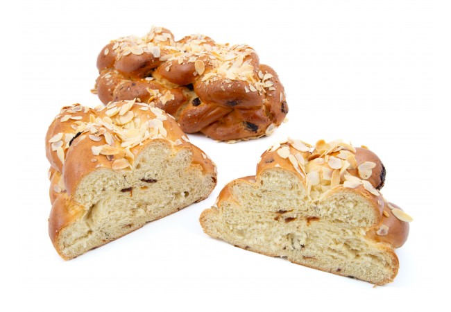 Vánočka s rozinky+mandle volná 400g