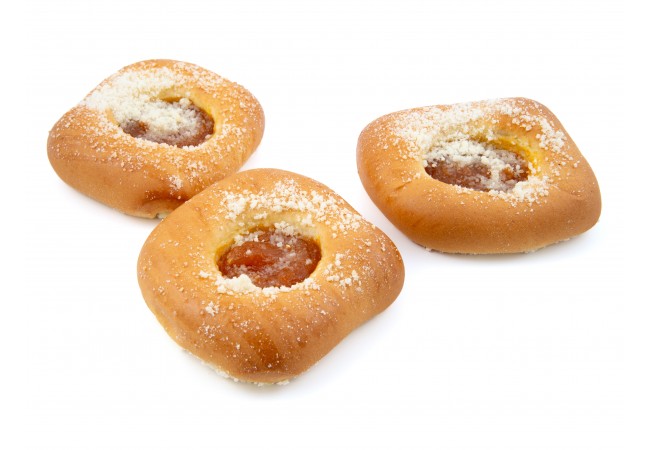 Koláček s náplní tvarohovo-meruňkovou 120g Koláček s náplní tvarohovo-meruňkovou 120g