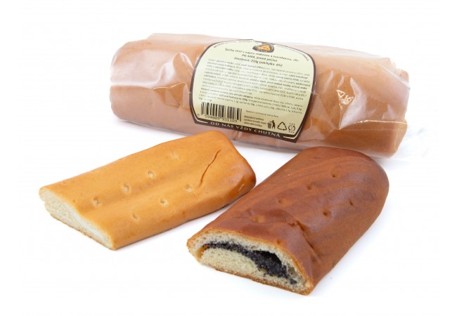 Špičky duo s náplní tvaroh a mák, 2 ks, B 210g Špičky duo s náplní tvaroh a mák, 2 ks, B 210g