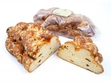 Vánočka s rozinkami a mandlemi,B 800g