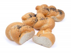 Houska pletená s posypem mák 60g Houska pletená s posypem mák 60g